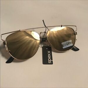 Unisex Metal Wire Brow Frame Mirror sunglasses